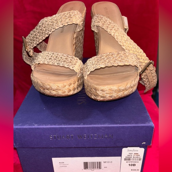 Stuart Weitzman Alex Gilt Crochet - Picture 3 of 5